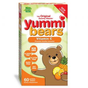 Hero Nutritionals, Vitamina C de Ursos yummi - 60 mg - 60 Ursinhos de goma