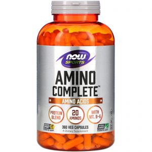 Now Foods, Esportes, Amino Complete, 360 Cápsulas Vegetais
