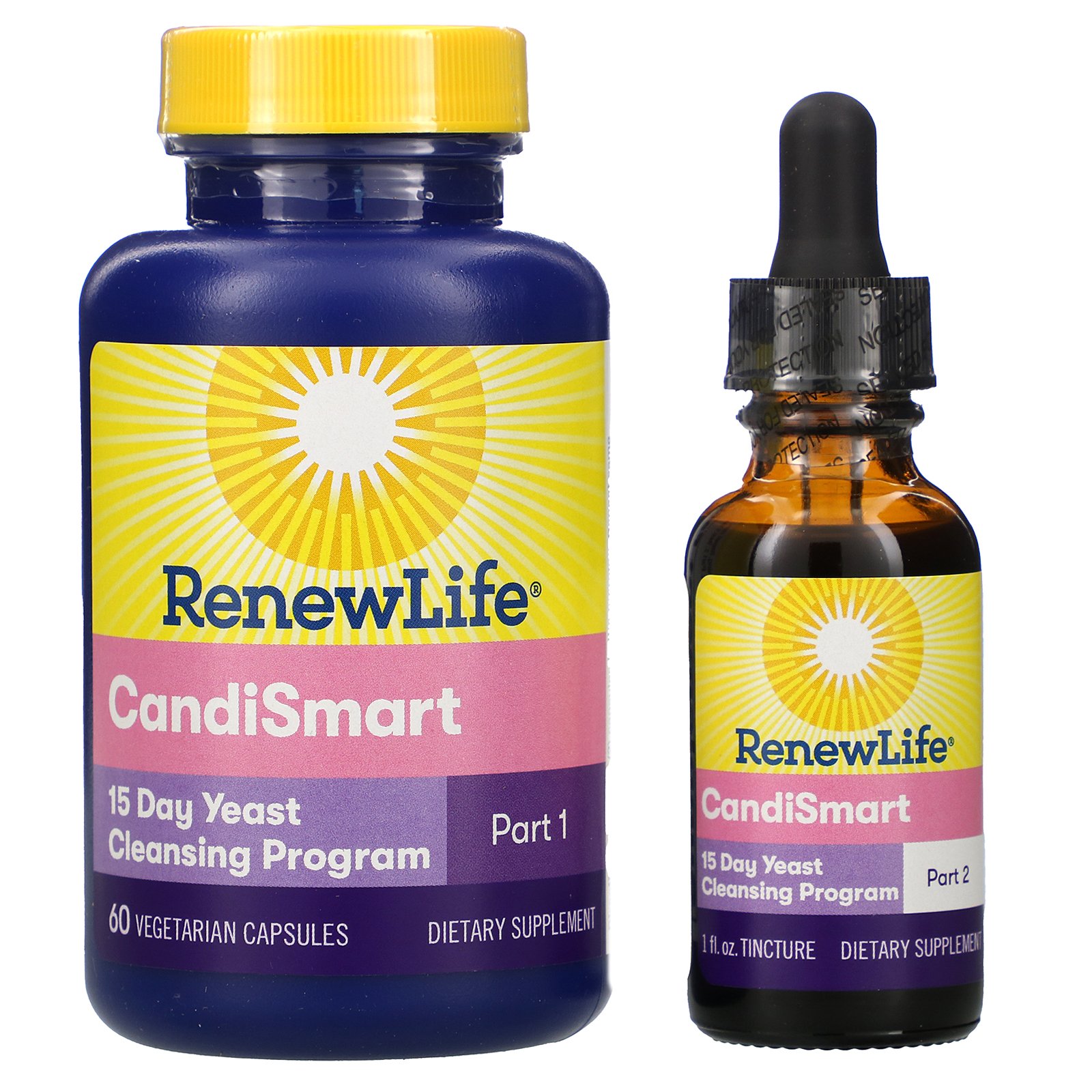 Renew Life, Direcionado, Candi Smart, Fórmula de Limpeza de Levedura, Programa de 15 Dias, Programa de 2 Partes - Imagem 3