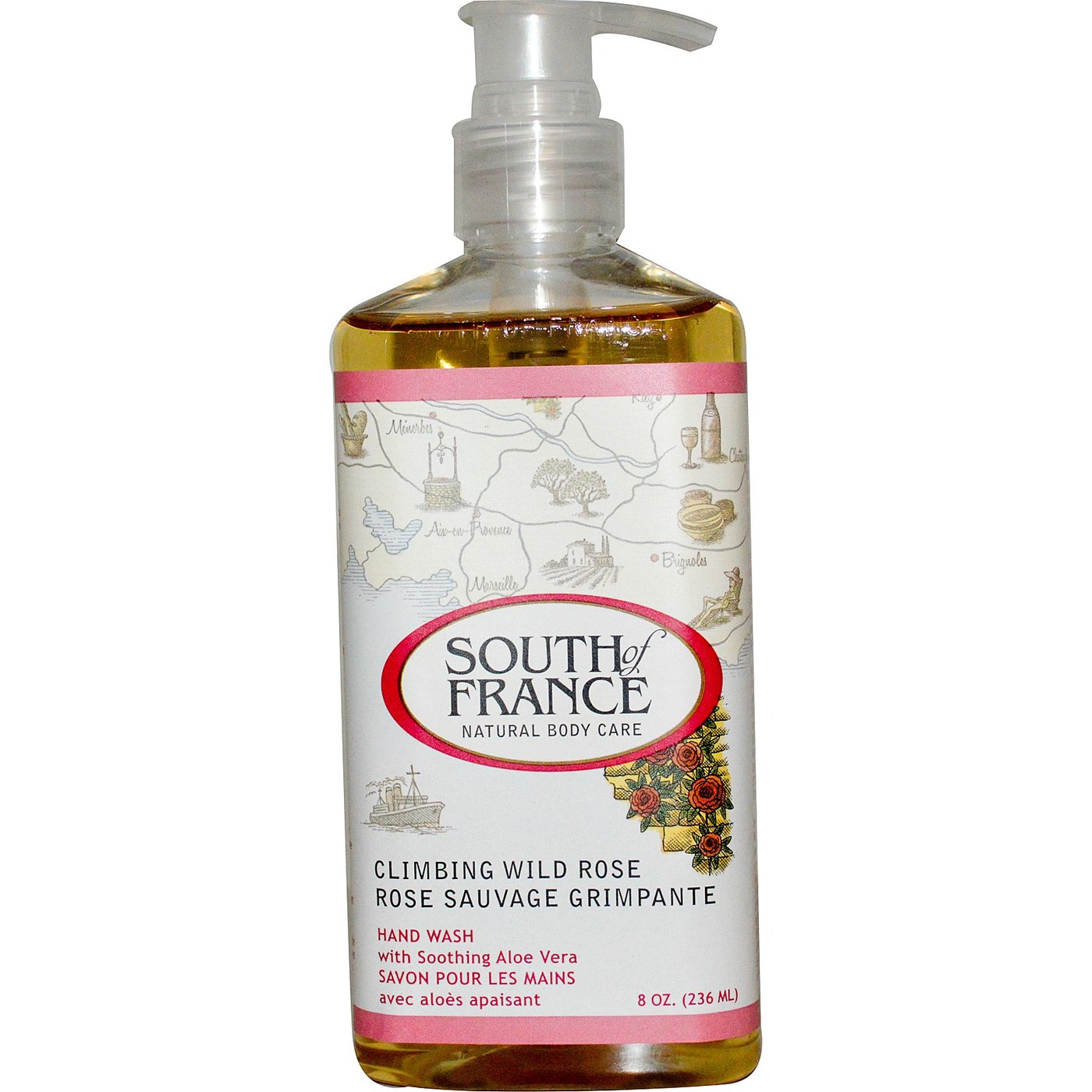 South Of France, Sabonete Líquido para as Mãos - Aroma de Rosas Silvestres - 236mL