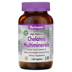 Bluebonnet Nutrition, Multiminerais Quelatos de Alta Potência, 120 Cápsulas
