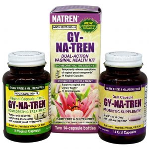 Natren, Gy-Na-Tren® Kit Solução Para Saúde Vaginal - 2 Garrafas (14 Cápsulas Cada)