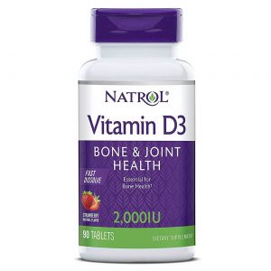 Natrol, Vitamina D3 2000 UI - 90 Tabletes