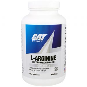 GAT L-arginina- 1,000 mg - 180 Cápsulas