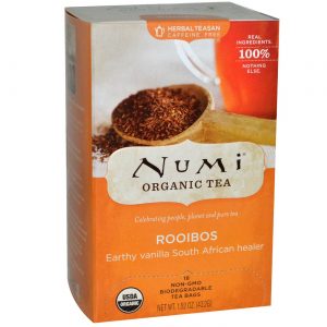 Numi Tea, Chá Orgânico de Rooibos - 18 Saquinhos de Chá