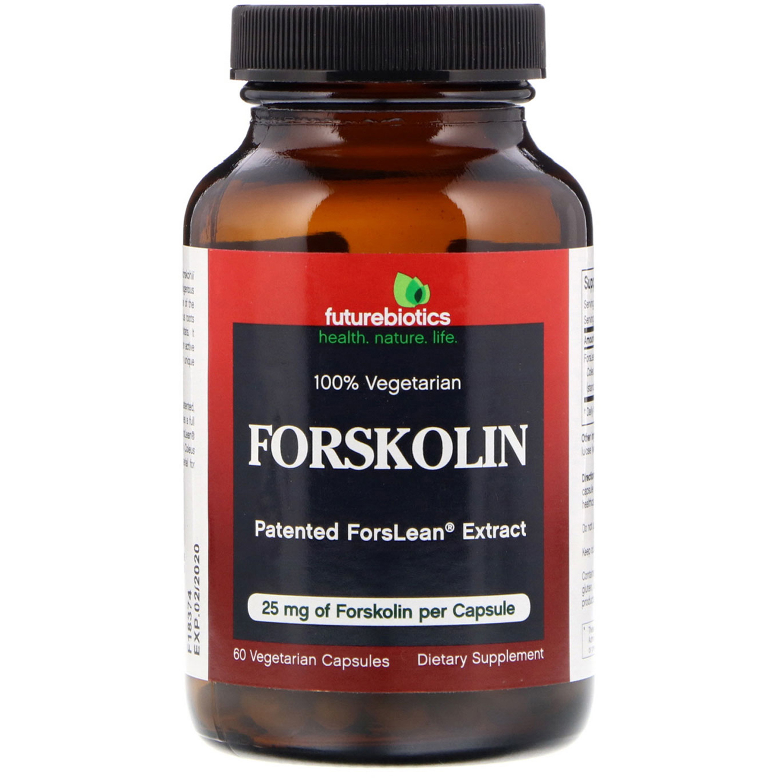 FutureBiotics, Forscolina, 25 mg, 60 Cápsulas Vegetais
