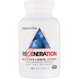 Nature's Plus, Regeneração, Suplemento Multivitamínico e Multimineral, 90 Cápsulas Gelatinosas