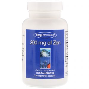 Allergy Research Group, 200 mg de Zen, 120 Cápsulas Vegetais