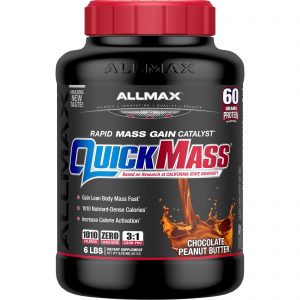ALLMAX Nutrition, QuickMass, Catalizador para Ganho Rápido de Massa, Chocolate e Manteiga de Amendoim, 6 lbs (2,72 kg)