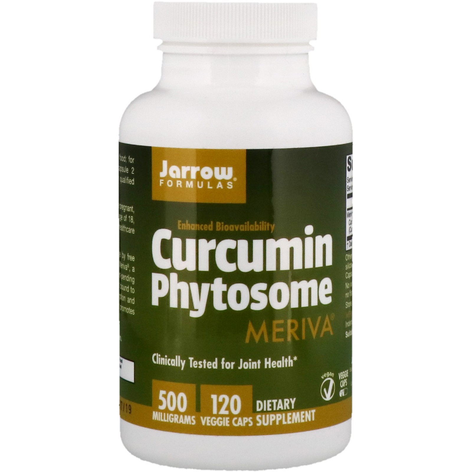 Jarrow Formulas, Fitossomo de Curcumina com Meriva, 500 mg, 120 Cápsulas Vegetais