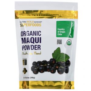 California Gold Nutrition, Superfoods, Maqui Orgânico em Pó, 8,5 oz (240 g)