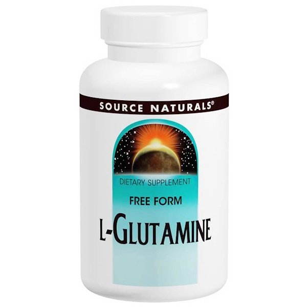 Source Naturals, L-glutamina, 500 mg, 100 Cápsulas