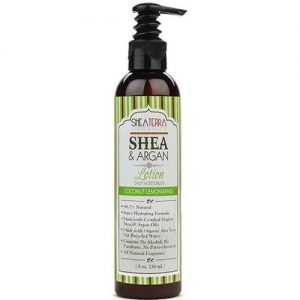 Shea Terra Organics, Loção Hidratante de Shea e Argan - Capim-Limão - 236mL (8 oz)