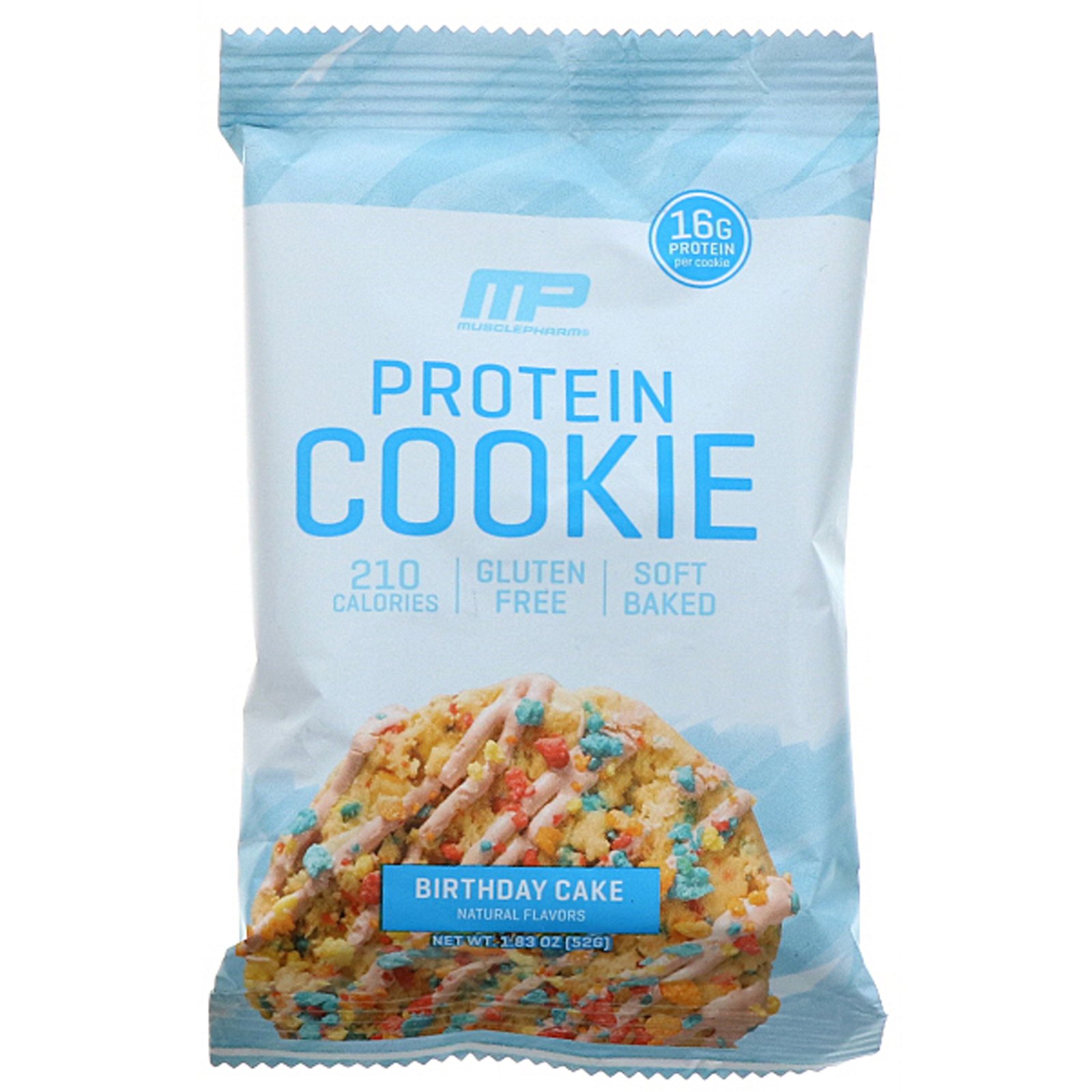 MusclePharm, Biscoitos de Proteína, Bolo de Aniversário, 12 Biscoitos, 1,83 oz (52 g) Cada - Imagem 4