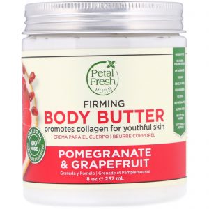 Petal Fresh, Pura, manteiga corporal, refirmante, romã e toranja, 8 onças (237 ml)