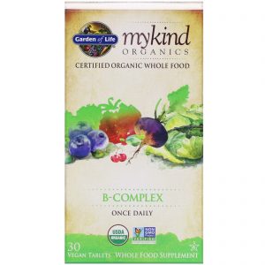 Garden of Life, MyKind Organics, Complexo B, 30 Comprimidos Veganos