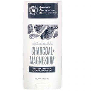Schmidt's Naturals, Desodorante Natural, Carvão + Magnésio, 92 g (3,25 oz)