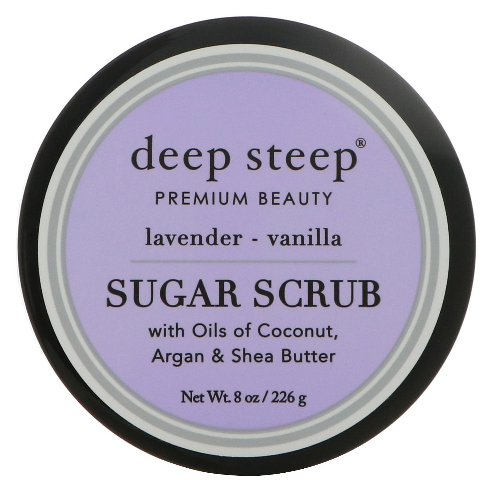 Deep Steep, Esfoliante de Açúcar, Lavanda - Baunilha, 226 g