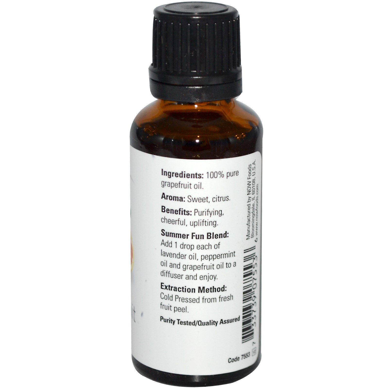 Now Foods, Óleos Essenciais, Toranja, 30 ml (1 fl oz) - Imagem 2