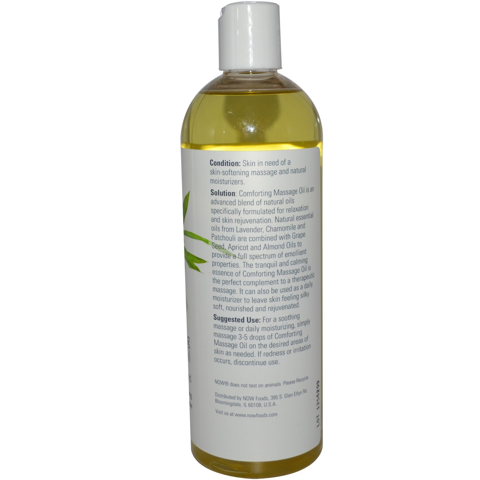 Now Foods, Soluções, Óleo de Massagem Reconfortante, 473 ml (16 fl oz) - Imagem 2