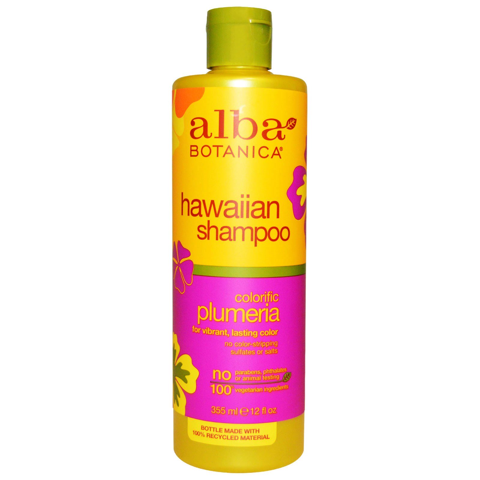 Alba Botanica, Shampoo Havaiano, Plumeria Colorida, 12 fl oz (355ml)