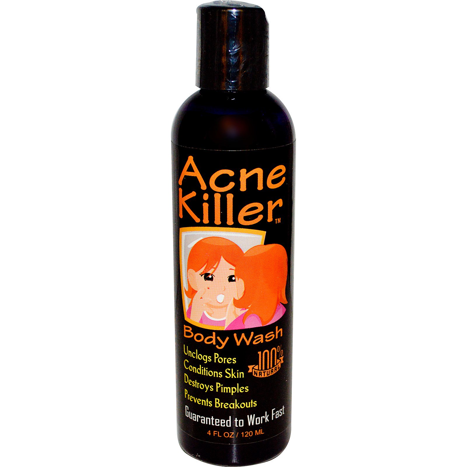 Greensations, Acaba com a Acne, Gel de Banho, 4 fl oz (120 ml)