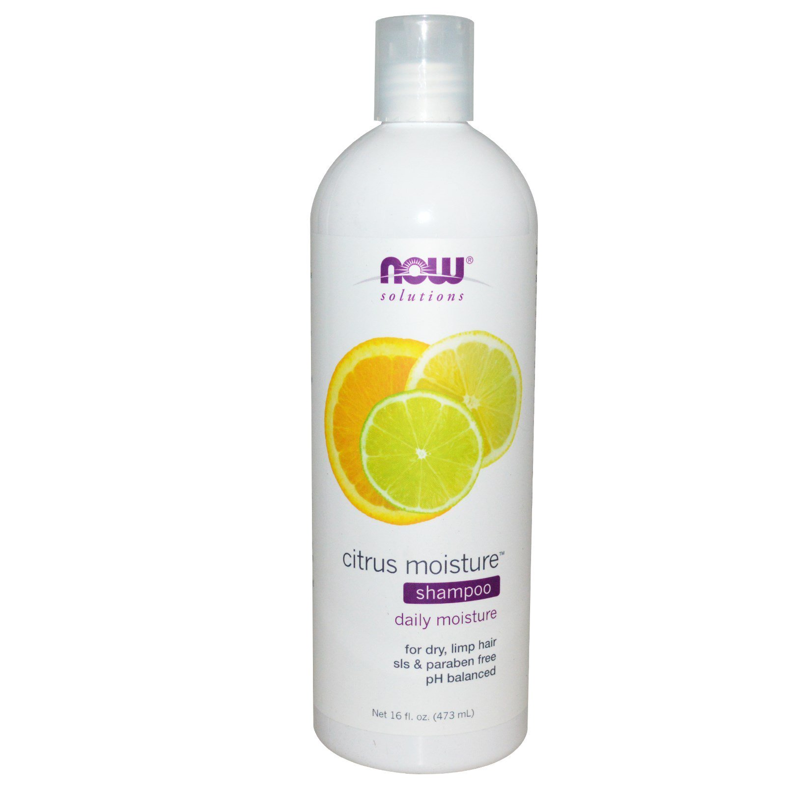 Now Foods, Soluções, Shampoo Hidratante Cítrico, 16 fl oz (473 ml)