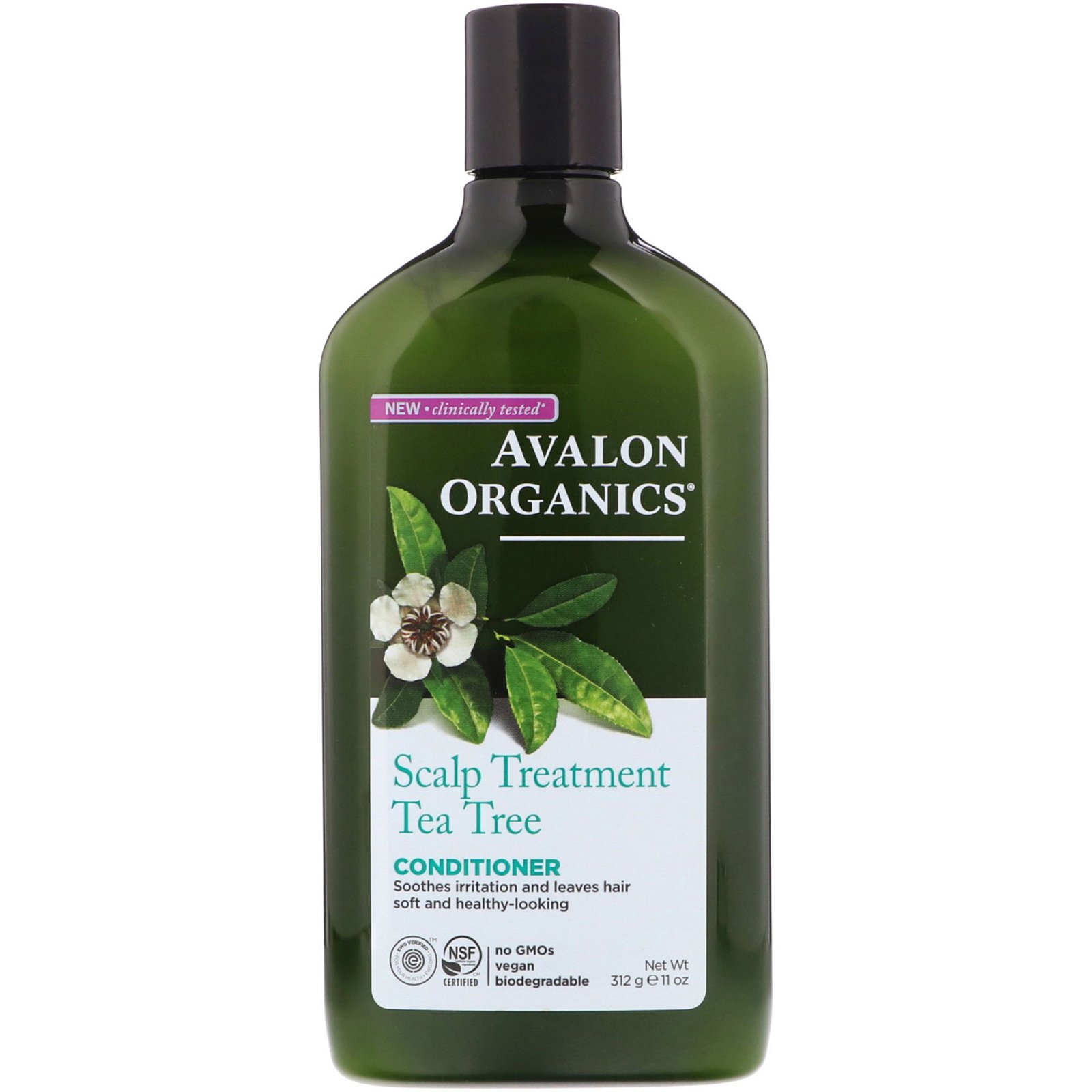 Avalon Organics, Condicionador, Tratamento do Chá para Couro Cabeludo, 11 oz (312 g)