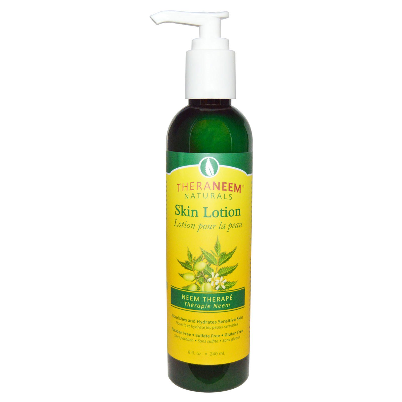 Organix South, TheraNeem Naturais, Loção para a Pele, Terapia de Nim, 240 ml (8 fl oz)