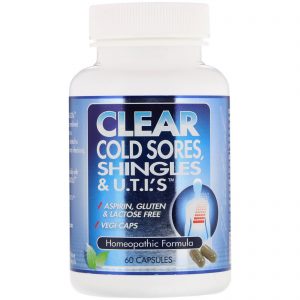Clear Products, Tratamento para Herpes, Cobreiro e Infecção Urinária, 60 Cápsulas