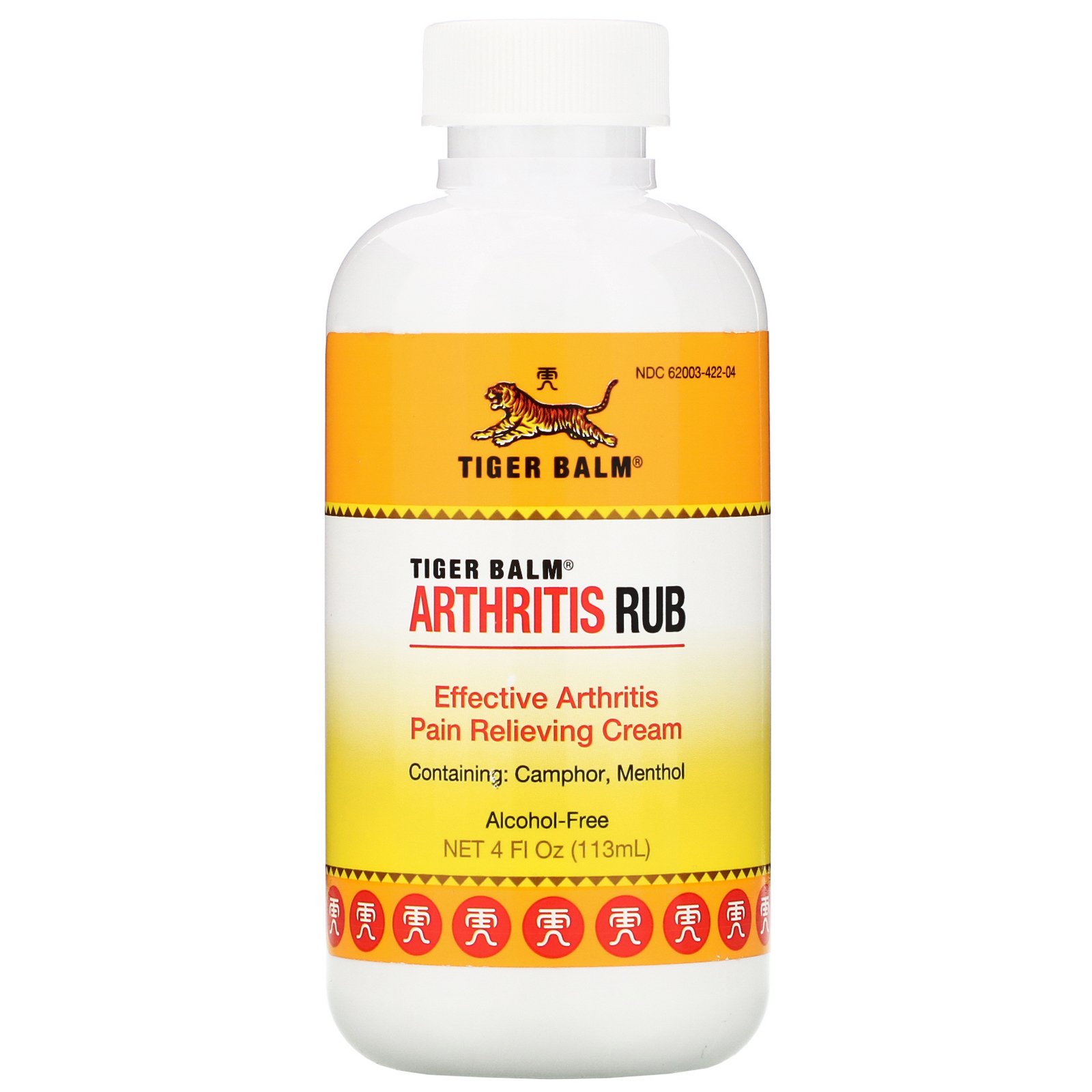 Tiger Balm, Massageador para Artrite, Sem álcool, 4 fl oz (113 ml)