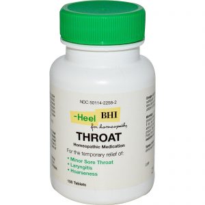 MediNatura, BHI, garganta, medicamentos homeopáticos, 100 comprimidos