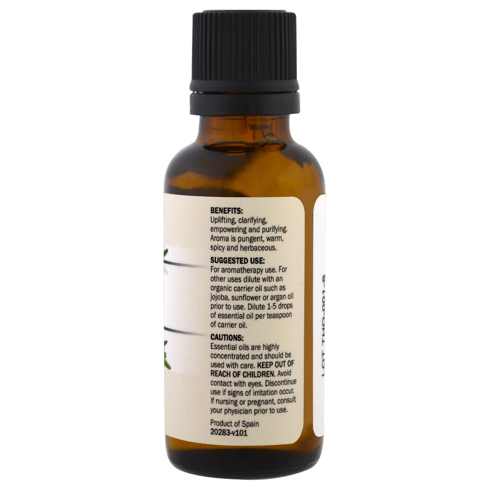 Dr. Mercola, Óleo Essencial Orgânico, Tomilho, 1 oz (30 ml) - Imagem 3