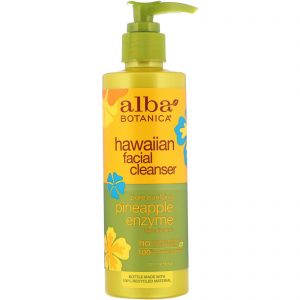 Alba Botanica, Loção de Limpeza Facial, Enzima de abacaxi, 8 fl oz (237 ml)