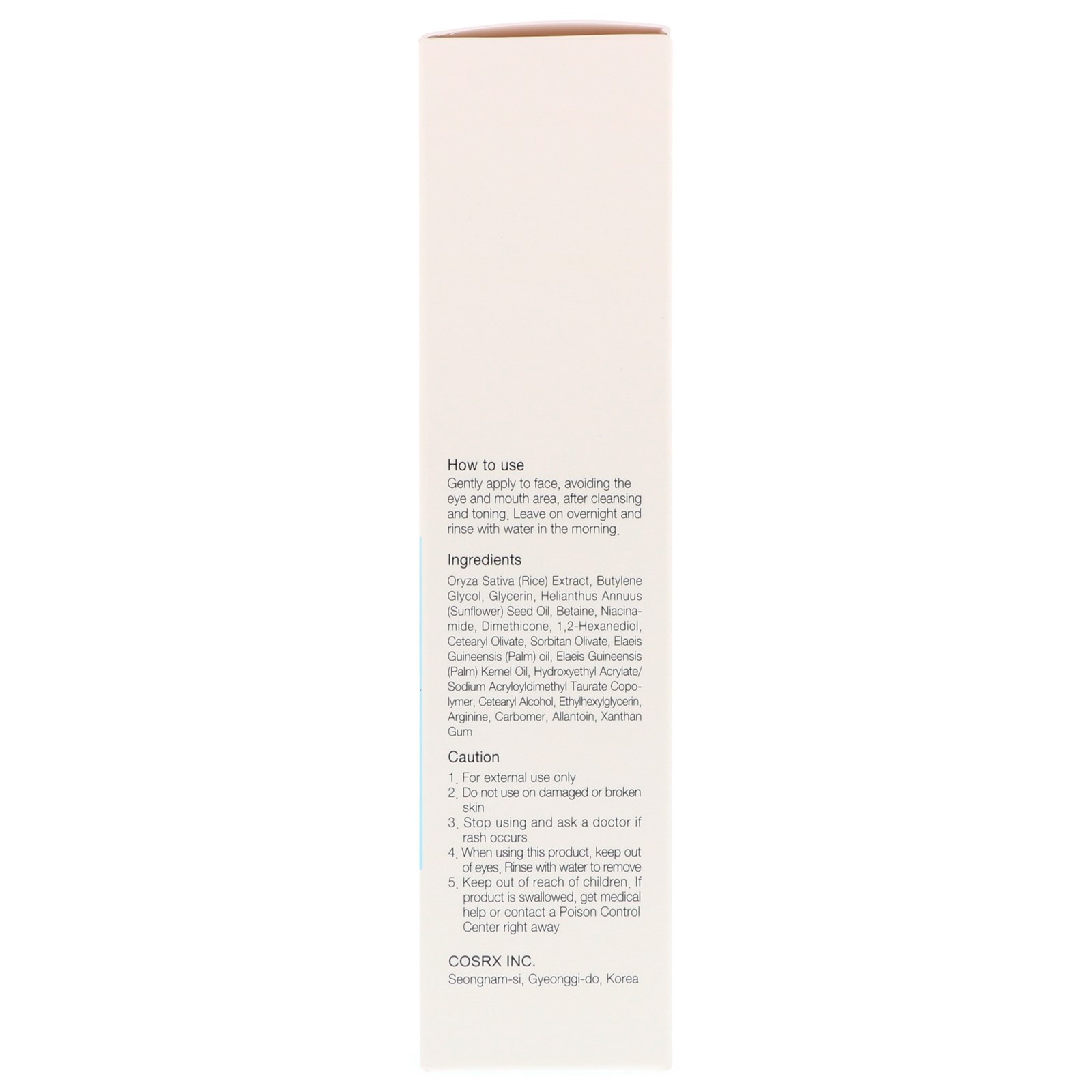 Cosrx, Ultimate Nourishing Rice, Máscara de Spa Noturna, 60 ml (2,02 fl oz) - Imagem 3