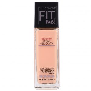 Maybelline, Fit Me, Base líquida + suave, Buff Beige, 130, 30 ml