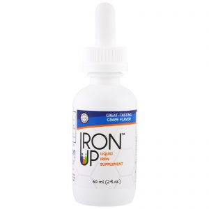 A.C. Grace Company, Iron Up, Suplemento de Ferro Líquido, Sabor Uva, 2 fl oz (60 ml)