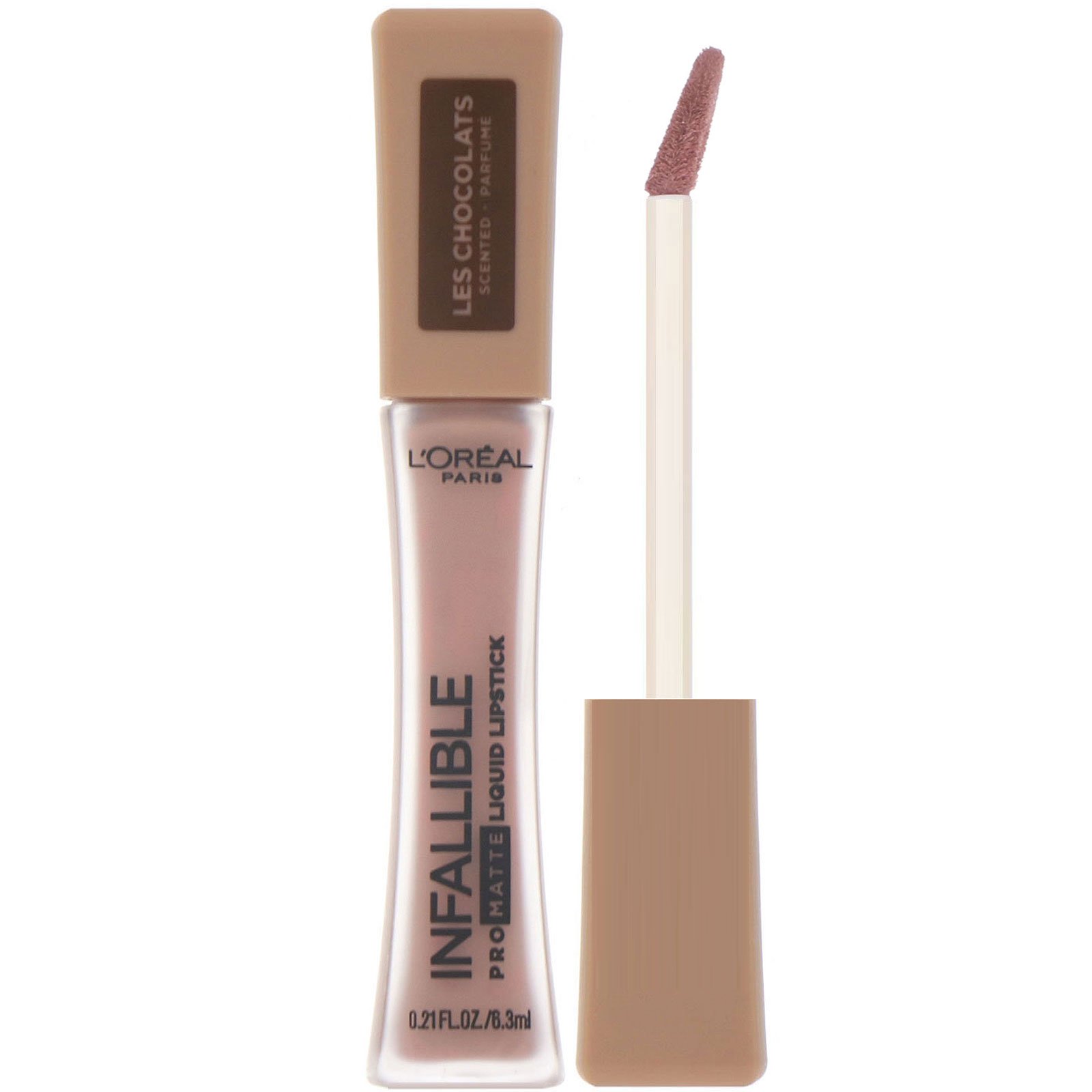 L'Oreal, Batom líquido Infallible Pro-Matte, Les Chocolats, Dose of Cocoa 848, 6,3 ml