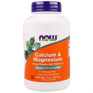 Now Foods, Cálcio e magnésio, 227 g (22 oz)