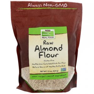 Now Foods, Alimento Real, Farinha de Amêndoa Crua, 624 g (22 oz)