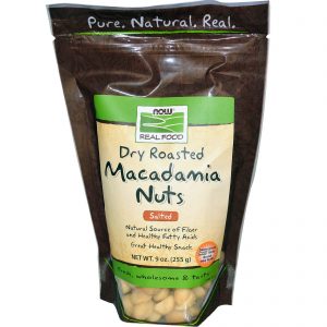 Now Foods, Real Food, Macadâmia, Torrada, Salgada, 255 g (9 oz)