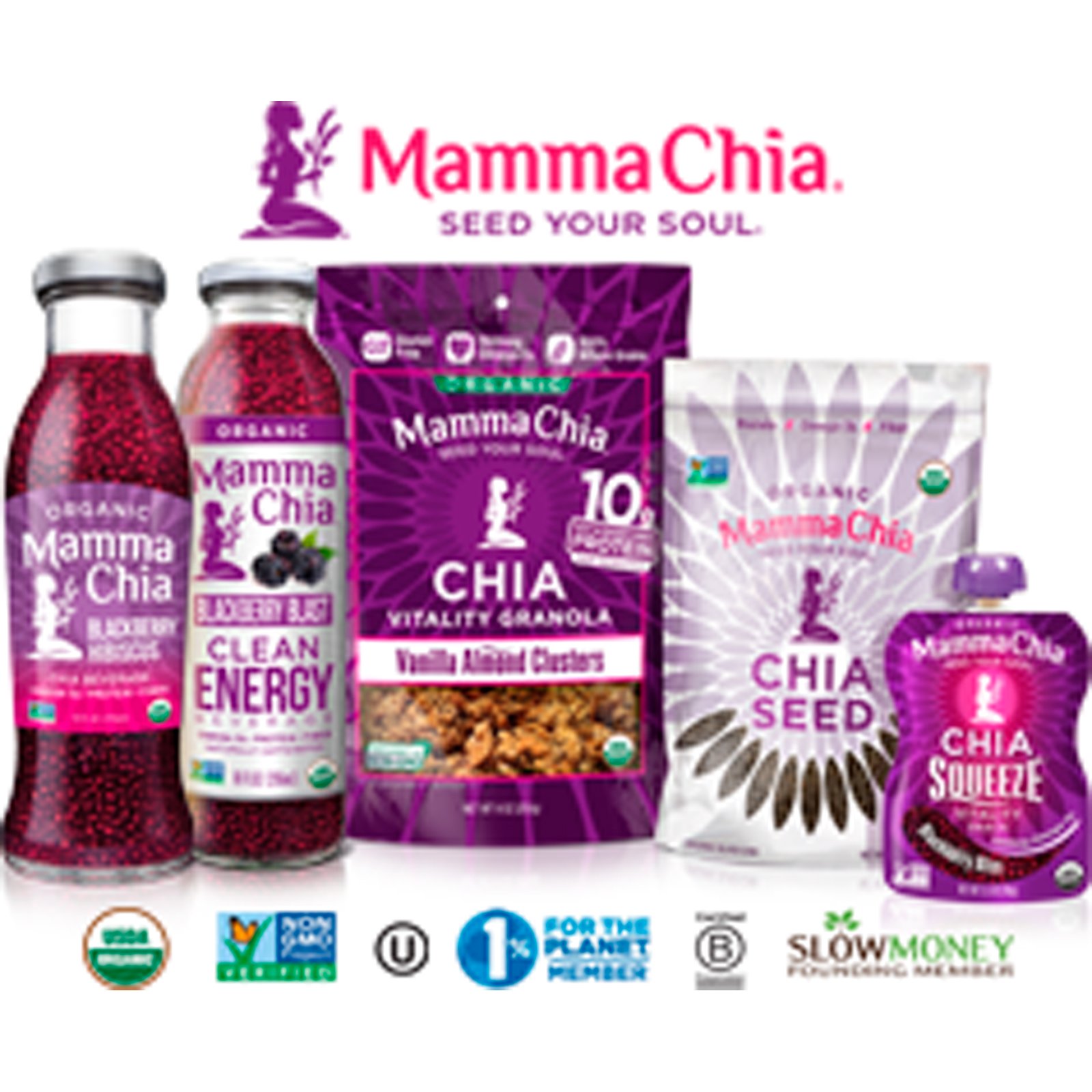 Mamma Chia, Semente de Chia Branca Orgânica, 340 g (12 oz) - Imagem 2