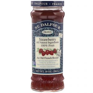 St. Dalfour, Strawberry, Deluxe Strawberry Spread, 284 g (10 oz)