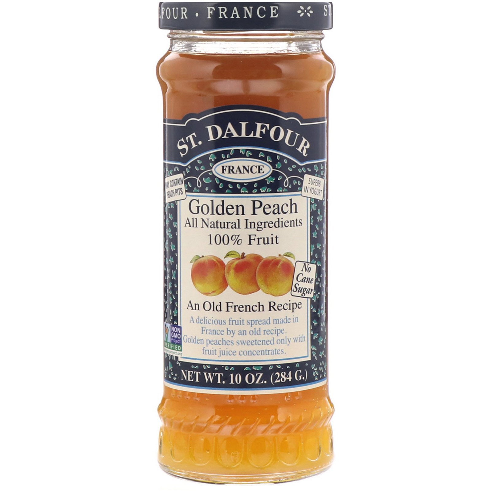 St. Dalfour, Golden Peach, Geleia de Pêssego Dourado Deluxe, 284 g