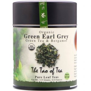 The Tao of Tea, Chá Verde e Bergamota Orgânico, Earl Grey Verde, 4,0 oz (115 g)
