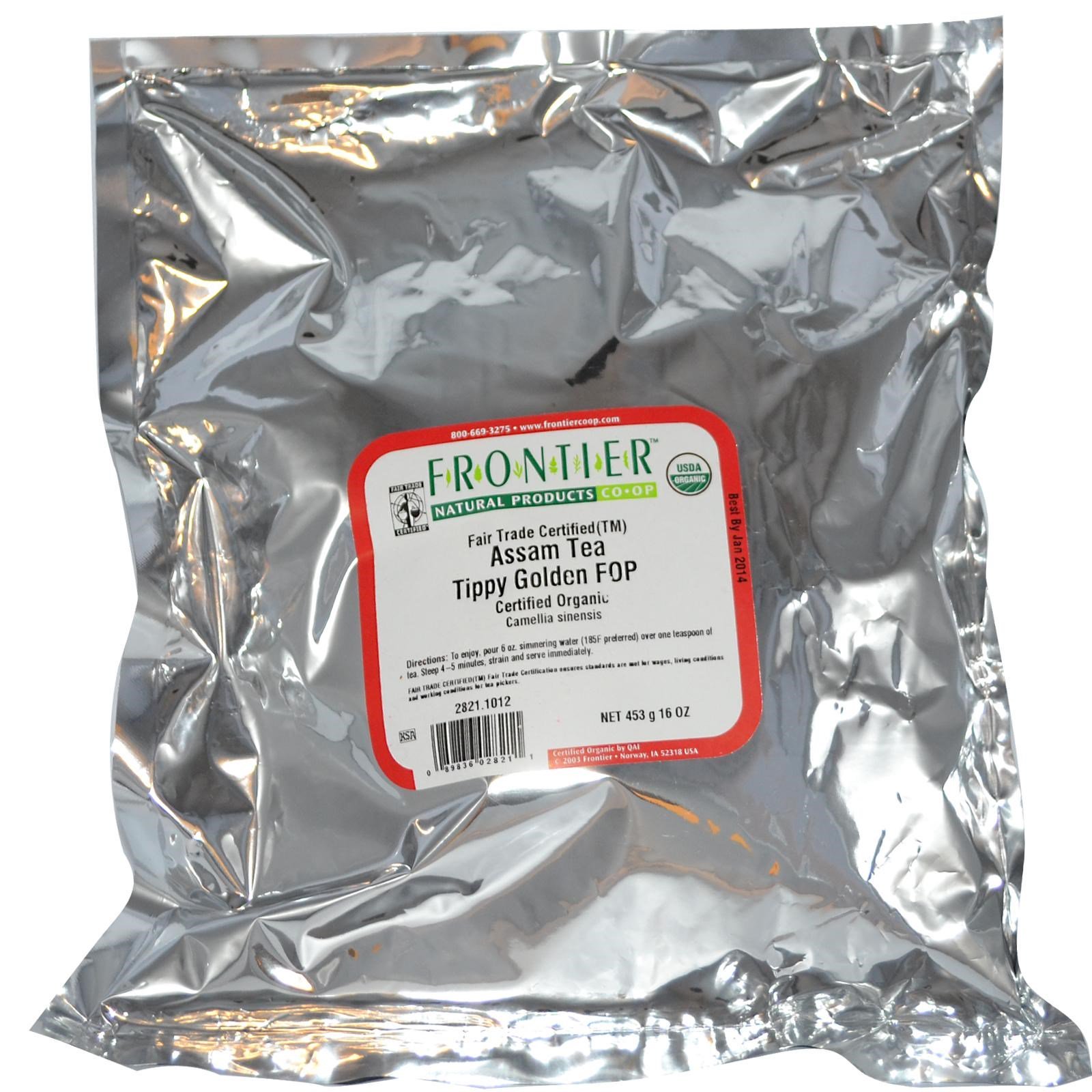 Frontier Natural Products, Orgânico, Fair Trade Assam Tea Tippy Golden FOP, 453 g (16 oz) - Imagem 2