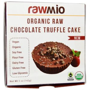 Rawmio, Bolo de Trufa de Chocolate Puro Orgânico, 5 oz (142 g)