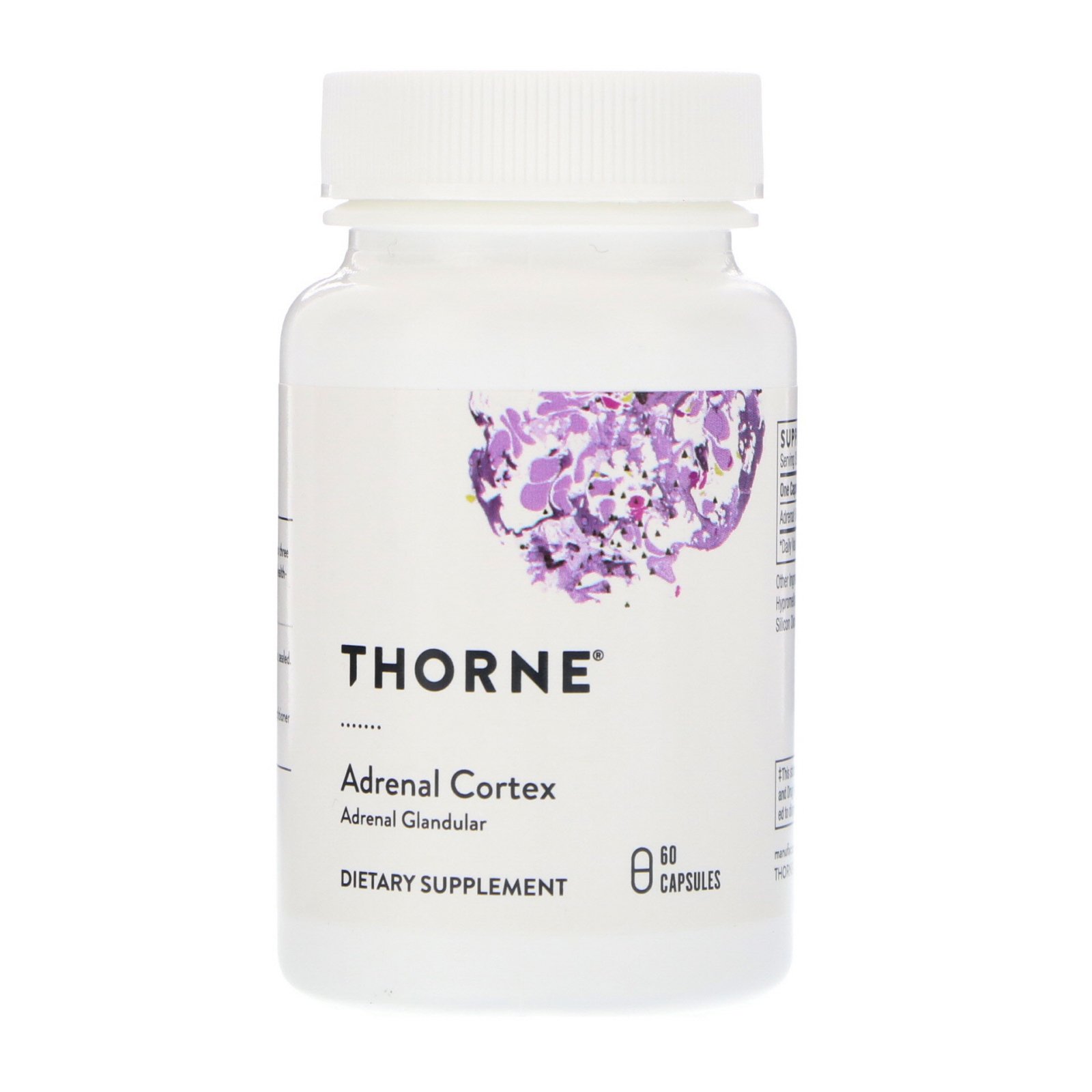 Thorne Research, Córtex adrenal, 60 cápsulas