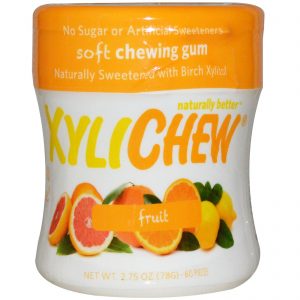 Xylichew, Naturalmente Adoçado com Xilitol de Bétula, Frutas, 60 Peças