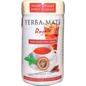 Wisdom Natural, Erva Mate Real, Adoçada com Stevia, Chá Instantâneo, 2,82 oz (79,9 g)